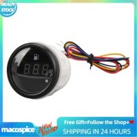 52mm Oil Level Gauge Fuel Meter DC 9‑32V Black Disc Lid Digital for RVs Yachts Fishing Boats