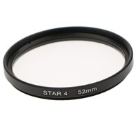 52mm Revolving 4 Point Rotated Star Light Cross Lens Filter for Nikon 18-55 Series, 50  1.8D, for Canon 50  1.8 and Other Caliber 52 Lenses