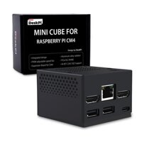52pi DeskPi Mini Cube Cho Raspberry Pi Compute Module 4 CM4 / CM5 Ốp Lưng Có Quạt PWM