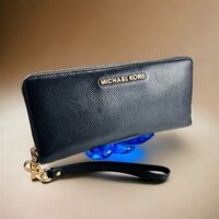 5402-Ví dài nữ-MICHAEL KORS Jet Set Travel Continental Black Wallet-Đã sử dụng