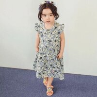 5407 Ảnh thật 100% - Váy hoa nhí bebezoo hàng xuất Hàn xịn- rất đẹp - dáng xinh - Size : 90-130 (15-30kg) -