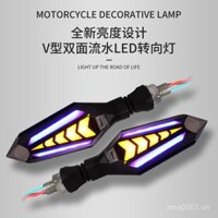 [5414 Người Thu Thập] Đèn báo rẽ LED cho xe máy, đèn chảy 12V, Little Monster, Little Monkey, phụ kiện sửa đổi cấp độ mặt đất, đèn chảy vuông