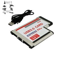 54mm sang USB 3.0 X 2 Cổng Expresscard PCI-E sang USB Adapter Chuyển Đổi Thẻ Express 2 Cổng Express Card Adapter Cho Laptop Notebook