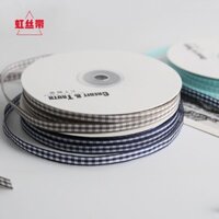 [55] 0.6cm Kẻ Sọc Bánh Hoa Phụ Kiện Tóc Quà Tặng Quần Áo Phụ Kiện Trang Trí Nơ Mũ Ruy Băng Cổ Điển