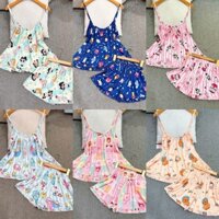 (55-95kg) Bộ Đồ Ngủ 2 Dây Quần Đùi Lụa Latin Bigsize Có Túi Nhúng Bèo