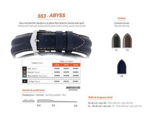 Dây đồng hồ ABYSS 553