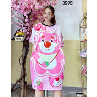 (55kg đến 85kg) Đầm Suông Thun 3D Big Size Hình thật shop chụp - D3595