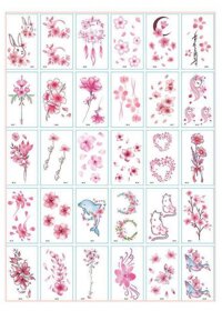 56 Hình Xăm Dán Tattoo Tha Thu Hình Hoa