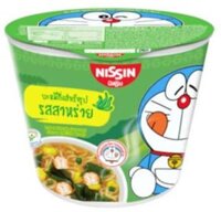 (566) DOREMON MÌ LY THAILAND VỊ RONG BIỂN 40G MÀU XANH LÁ - Ly