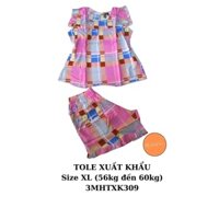 56kg đến 60kg - TOLE XUẤT KHẨU tay cánh tiên quần đùi - 3MHTXK309 - size XL - 171k