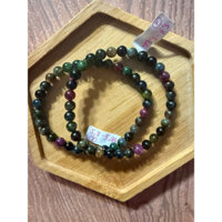 (5,7-5,9li) Vòng tay Tourmalin Hoa Hồng Đen size 5,7-5,9li