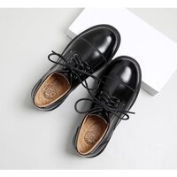 [57671-1] Giày Cap-toe Derby - Giày da nữ vintage Li retro (giày da thật - genuine leather)