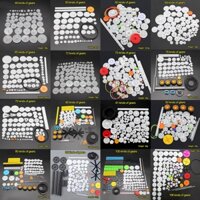 58 / 72 / 81 / 106 Phong Cách Bánh Xe Răng Gói Bộ Nhựa Ròng Rọc Đai Trục Sâu Vương Miện Động Cơ Bánh Răng Lắp Ráp 0.5M Giá Bánh Răng Đồ Chơi DIY