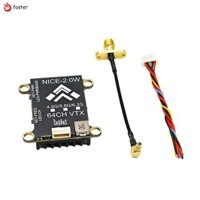 5.8g VTX 2W 64CH FPV Bộ phát Video PAL / NTSC Hỗ trợ Điều chỉnh thông số TBS OSD cho FPV RC Drone tầm xa boost.vn