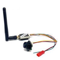 5.8Ghz 100/200/400/1000mW Adjustable VTX CVBS PAL/NTSC Analog Built-in Microphone Transmitter with Starlight FPV Camera