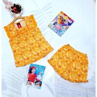 [58kg - 64kg] -  Size 3 - Đồ Bộ Mặc Nhà, Đồ Bộ Đùi Nữ Chất Liệu Lụa Tay Cánh Tiên Có Bigsize