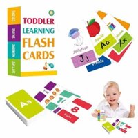 58Pcs Kids Early Learning Flash Card ABC Alphabet Letter Number Shape Education Learning Cards