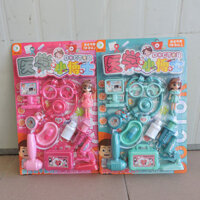 595-77 Bộ đồ chơi bác sĩ giả vờ cho trẻ em gái, ống nghe, trò chơi nhập vai bác sĩ, tiêm thuốc cho trẻ em