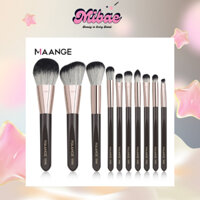 [5988] Maange 10 Chiếc Bộ Cọ Trang Điểm Chuyên Nghiệp Bàn Chải Má Hồng Nổi Bật