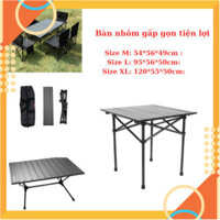 [5❤️][FREESHIP] BÀN NHÔM GẤP GỌN CẮM TRẠI CÓ TÚI ĐỰNG SIZE M/L/XL  [HCM]