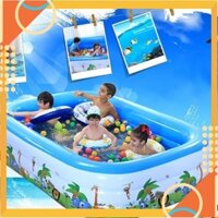 [5❤️][FREESHIP] BỂ BƠI PHAO 2 TẦNG, 3 TẦNG CHO BÉ - MÁY BƠM HƠI WENBO  [HCM]