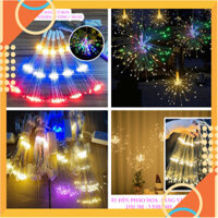[5❤️][FREESHIP] DÂY ĐÈN LED HOA SÁNG VÀNG/NHIỀU MÀU CÓ BOX DÀI 3m - 5 NHÁNH - 3 TẦNG 30cm [HCM]