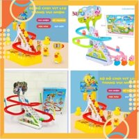 [5❤️][FREESHIP] ĐỒ CHƠI HEO PEPPA - CHÓ CỨU HỘ - VỊT VÀNG LEO CẦU THANG, CẦU TRƯỢT CÓ ÂM THANH [HCM]