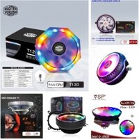 [5❤️][FREESHIP] FAN CPU LED RGB GẮN CHO SK 775/1155/1151/1200/AMD VSP T7, T80 - T120 - UFO - EXCAVATOR C120 - WM ĐA NĂNG