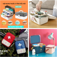 [5❤️][FREESHIP] HỘP ĐỰNG THUỐC, DỤNG CỤ Y TẾ 2/3 TẦNG NHIỀU NGĂN TIỆN DỤNG - TÚI MINI DU LỊCH [HCM]
