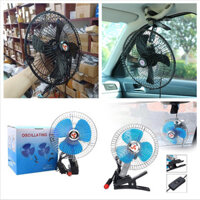 [5❤️][FREESHIP] QUẠT KẸP LỒNG SẮT TRÊN XE HƠI, Ô TÔ ĐẦU TẨU NGUỒN 12V-  24V [HCM]