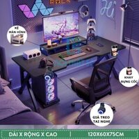[5C] Combo bàn Gaming Speed + kệ kê màn hình gỗ công nghiệp MDF phủ melamine