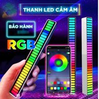 [5C] Thanh đèn Led RGB nháy theo nhạc, đèn LED cảm biến âm thanh siêu nhạy, có chân đế trang trí bàn làm việc