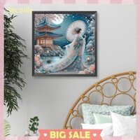 5d DIY Full Round Khoan Kim Cương Tranh Geisha Nhật Bản Làm Đẹp Trang Trí Nghệ Thuật Thủ Công [Secolily.vn]