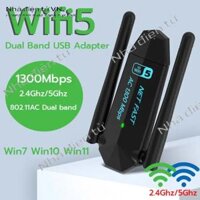 5G WiFi receiver USB3.0 dual band USB adapter 1300Mbps 2.4GHz-5.0GHz USB receiver