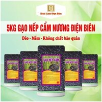 5kg gạo nếp cẩm nương Điện Biên (Đóng mỗi túi 1kg, hút chân không) - Hoài Linh Điện Biên. Hữu cơ Tự nhiên Gói