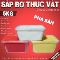 5KG Sáp Bơ Thực Vật Pha Sẵn Làm Nến Bơ, Nến Ly Cốc Cúng Dường