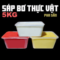 5KG Sáp Bơ Thực Vật Pha Sẵn Làm Nến Bơ, Nến Ly Cốc Cúng Dường
