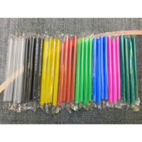 5kg(10 bịch) Ống hút có màng bọc OPP, không bọc màng màu trắng, hồng, vàng, xanh phúc long Ø6, Ø8, Ø12