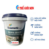 5L- Sơn lót kháng kiềm nội thất Baumatic Sealer - Sơn lót trong nhà chống nấm mốc, bong rộp