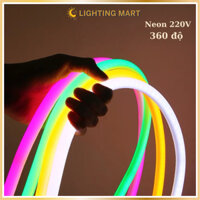 5M 10M Dây Đèn Led Neon 360 độ uốn dẻo chống nước (Đã bao gồm nguồn), dây Led trang trí quấn cây, hắt trần thạch cao