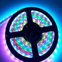 5m / cuộn WS2811 DC12V IP65 / IP67 Dải led RGB có thể địa chỉ độc lập chống nước 60 led / m led pixel1 ic control 3 led