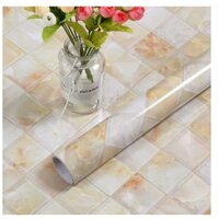 5M GIẤY DECAL CUỘN ĐÁ HOA CƯƠNG CÓ KEO SẴN Ô VUÔNG CHÉO BINBIN DTL152 - 60x500cm