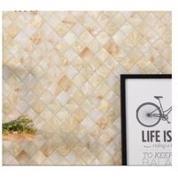 5M GIẤY DECAL CUỘN ĐÁ HOA CƯƠNG CÓ KEO SẴN Ô VUÔNG CHÉO BINBIN DTL152 - 1,2x5m