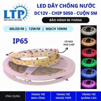 [5m] Led dây dán 12v 5050 chống nước IP65 chuyên dùng ngoài trời