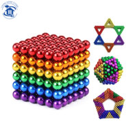 5mm 216 CÁI Bộ nam châm giải nén bóng từ tính Bộ câu đố Nam châm Đồ chơi quà tặng giáo dục sớm