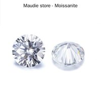 5mm- 9mm Chất Lượng Hàng Đầu Trắng D Tròn Thật Moissanite Kim Cương Thử Nghiệm Tích Cực Rời Đá Quý