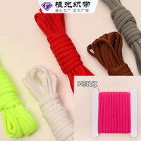 5mm Dây thun tròn điều chỉnh mũ Dây đeo không bóng Dây tròn dây giày quần thể thao dây thun rút eo