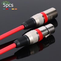 5pcs 3Pin XLR Cable Male to Female M/F Foil+Braided Shielded Audio Cable *Z