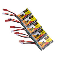 5Pcs ﻿ZOP Power 3.7V 1000mAh 35C 1S LiPo Battery JST PH2.0 Plug for RC Drone