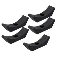 5Pcs Dumbbell Saddles, Plastic Durable Wear Resistant Bracket Black for Weight Rack Dumbbell Rack Gym